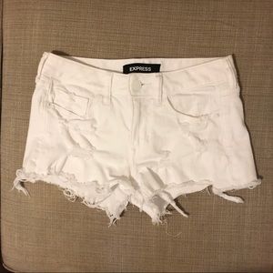 Express Stretch Low Rise Shortie Cutoffs